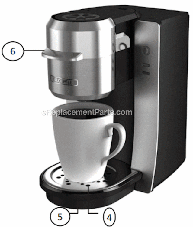 Page A Diagram and Parts List for BVMC-KG2B  Mr Coffee Coffee Maker